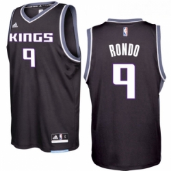 Sacramento Kings 9 Rajon Rondo 2016 17 Seasons Black Alternate New Swingman Jersey 