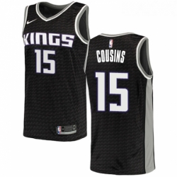 Womens Nike Sacramento Kings 15 DeMarcus Cousins Swingman Black NBA Jersey Statement Edition