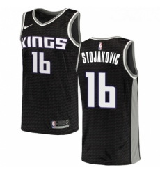 Womens Nike Sacramento Kings 16 Peja Stojakovic Swingman Black NBA Jersey Statement Edition 