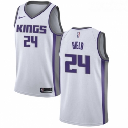 Womens Nike Sacramento Kings 24 Buddy Hield Swingman White NBA Jersey Association Edition