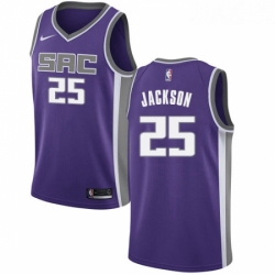 Womens Nike Sacramento Kings 25 Justin Jackson Swingman Purple Road NBA Jersey Icon Edition 