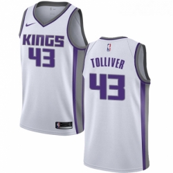 Womens Nike Sacramento Kings 43 Anthony Tolliver Swingman White NBA Jersey Association Edition