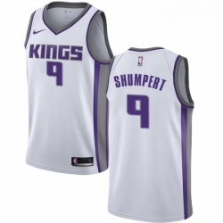 Womens Nike Sacramento Kings 9 Iman Shumpert Authentic White NBA Jersey Association Edition 