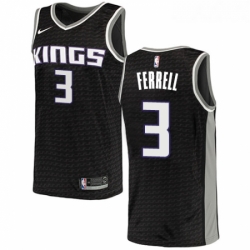 Youth Nike Sacramento Kings 3 Yogi Ferrell Swingman Black NBA Jersey Statement Edition 