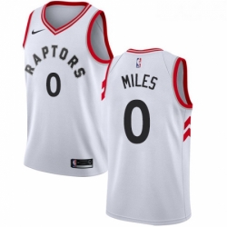 Womens Nike Toronto Raptors 0 CJ Miles Authentic White NBA Jersey Association Edition 