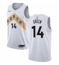 Youth Nike Toronto Raptors 14 Danny Green Swingman White NBA Jersey City Edition 