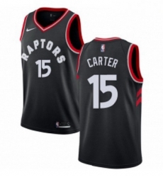 Youth Nike Toronto Raptors 15 Vince Carter Swingman Black Alternate NBA Jersey Statement Edition