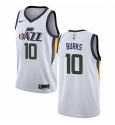 Womens Nike Utah Jazz 10 Alec Burks Authentic NBA Jersey Association Edition