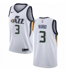 Womens Nike Utah Jazz 3 Ricky Rubio Authentic NBA Jersey Association Edition 