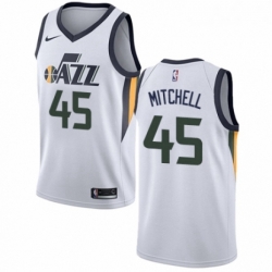 Womens Nike Utah Jazz 45 Donovan Mitchell Authentic NBA Jersey Association Edition 