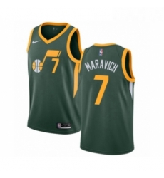 Womens Nike Utah Jazz 7 Pete Maravich Green Swingman Jersey Earned Edition