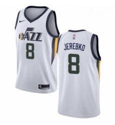 Womens Nike Utah Jazz 8 Jonas Jerebko Swingman NBA Jersey Association Edition 