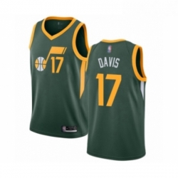 Womens Utah Jazz 17 Ed Davis Green Swingman Jersey Earned Edition 