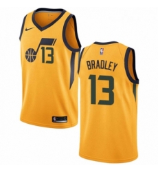 Youth Nike Utah Jazz 13 Tony Bradley Swingman Gold NBA Jersey Statement Edition 