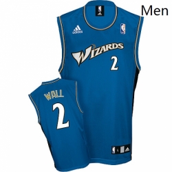 Mens Adidas Washington Wizards 2 John Wall Swingman Blue NBA Jersey