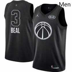 Mens Nike Jordan Washington Wizards 3 Bradley Beal Swingman Black 2018 All Star Game NBA Jersey 