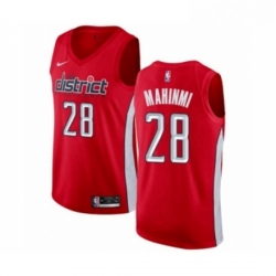 Mens Nike Washington Wizards 28 Ian Mahinmi Red Swingman Jersey Earned Edition 