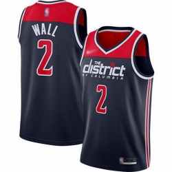 Wizards  2 John Wall Navy Blue Basketball Swingman Statement Edition 2019 2020 Jersey