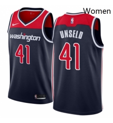 Womens Nike Washington Wizards 41 Wes Unseld Authentic Navy Blue NBA Jersey Statement Edition