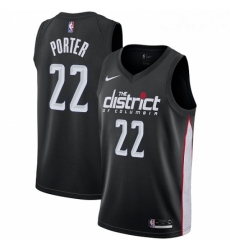 Youth Nike Washington Wizards 22 Otto Porter Swingman Black NBA Jersey City Edition 