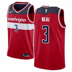 Youth Nike Washington Wizards 3 Bradley Beal Swingman Red Road NBA Jersey Icon Edition 