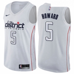 Youth Nike Washington Wizards 5 Juwan Howard Swingman White NBA Jersey City Edition