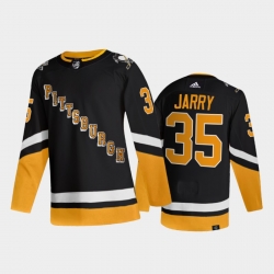 Men Pittsburgh Penguins 35 Tristan Jarry 2021 2022 Black Stitched Jersey