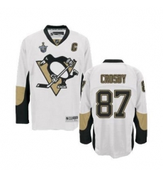 RBK Pittsburgh Penguins SIDNEY CROSBY STANLEY CUP #87 Hockey Jersey white