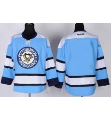 women Pittsburgh Penguins Blank Light Blue Jersey