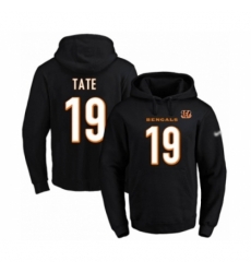 Football Mens Cincinnati Bengals 19 Auden Tate Black Name Number Pullover Hoodie