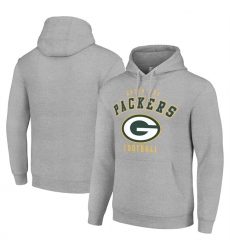 Men Green Bay Packers Grey Pullover Hoodie Men Green Bay Packers Grey Pullover Hoodie