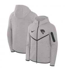 Men Jacksonville Jaguars Grey Tech Fleece Windrunner Full Zip Hoodie Men Jacksonville Jaguars Grey Tech Fleece Windrunner Full Zip Hoodie