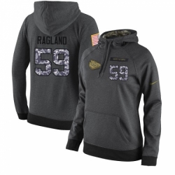 NFL Womens Nike Kansas City Chiefs 59 Reggie Ragland Stitched Black Anthracite Salute to Service Player Performance Hoodie