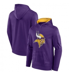 Men Minnesota Vikings Purple On The Ball Pullover Hoodie