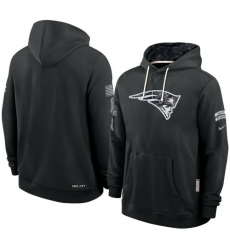 Men New England Patriots Black 2026 Salute to Service Sideline Dri FIT Pullover Hoodie Men New England Patriots Black 2026 Salute to Service Sideline Dri FIT Pullover Hoodie