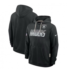 Men Las Vegas Raiders Black Sideline Standard Issue Top Prospect Dri FIT Hoodie Men Las Vegas Raiders Black Sideline Standard Issue Top Prospect Dri FIT Hoodie