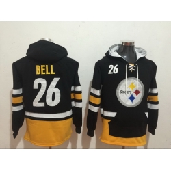 Men Nike Pittsburgh Steelers Le'Veon Bell 26 NFL Winter Thick Hoodie