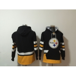 NFL Men Pittsburgh Steelers Blank Stitched Hoodie