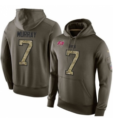 NFL Nike Tampa Bay Buccaneers 7 Patrick Murray Green Salute To Service Mens Pullover Hoodie