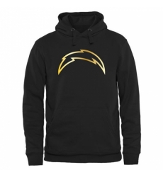 NFL Mens Los Angeles Chargers Pro Line Black Gold Collection Pullover Hoodie