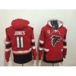 Men Nike Atlanta Falcons Julio Jones 11 NFL Winter Thick Hoodie