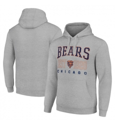 Men Chicago Bears Grey Throwback Logo Pullover Hoodie Men Chicago Bears Grey Throwback Logo Pullover Hoodie