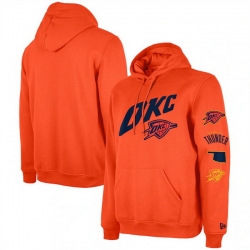 Men Oklahoma City Thunder Orange 2023 24 City Edition Pullover Hoodie