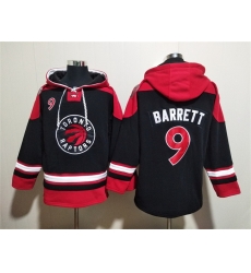Men Toronto Raptors 9 RJ Barrett Black Red Lace Up Pullover Hoodie Men Toronto Raptors 9 RJ Barrett Black Red Lace Up Pullover Hoodie