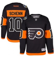 Flyers #10 Brayden Schenn Black 2017 Stadium Series Stitched NHL Jersey