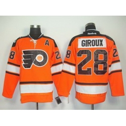 Youth Philadelphia Flyers #28 CLAUDE GIROUX 2012 orange Winter Classic Premier Jersey