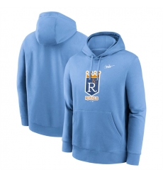 Men Kansas City Royals Light Blue Cooperstown Collection Pullover Hoodie Men Kansas City Royals Light Blue Cooperstown Collection Pullover Hoodie