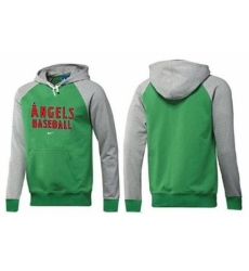 MLB Men Nike Los Angeles Angels of Anaheim Pullover Hoodie GreenGrey