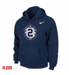 MLB Men Nike New York Yankees 2 Derek Jeter Pullover Hoodie Navy