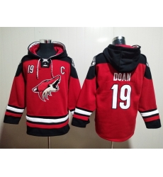 Men's Arizona Coyotes #19 Shane Doan Red Ageless Must-Have Lace-Up Pullover Hoodie